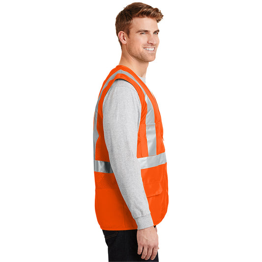 CornerStone® - ANSI 107 Class 2 Mesh Back Safety Vest - Safety Orange
