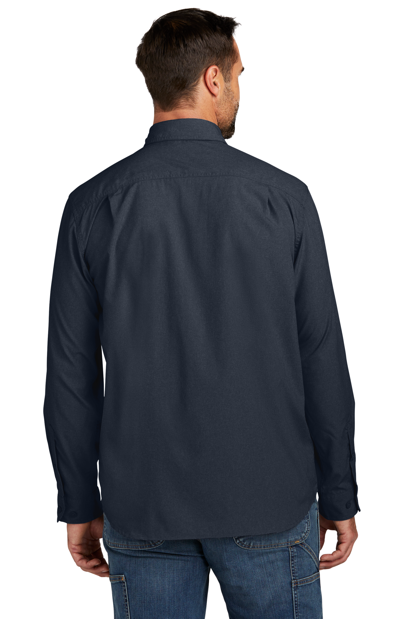 Carhartt Force® Solid Long Sleeve Shirt - Navy