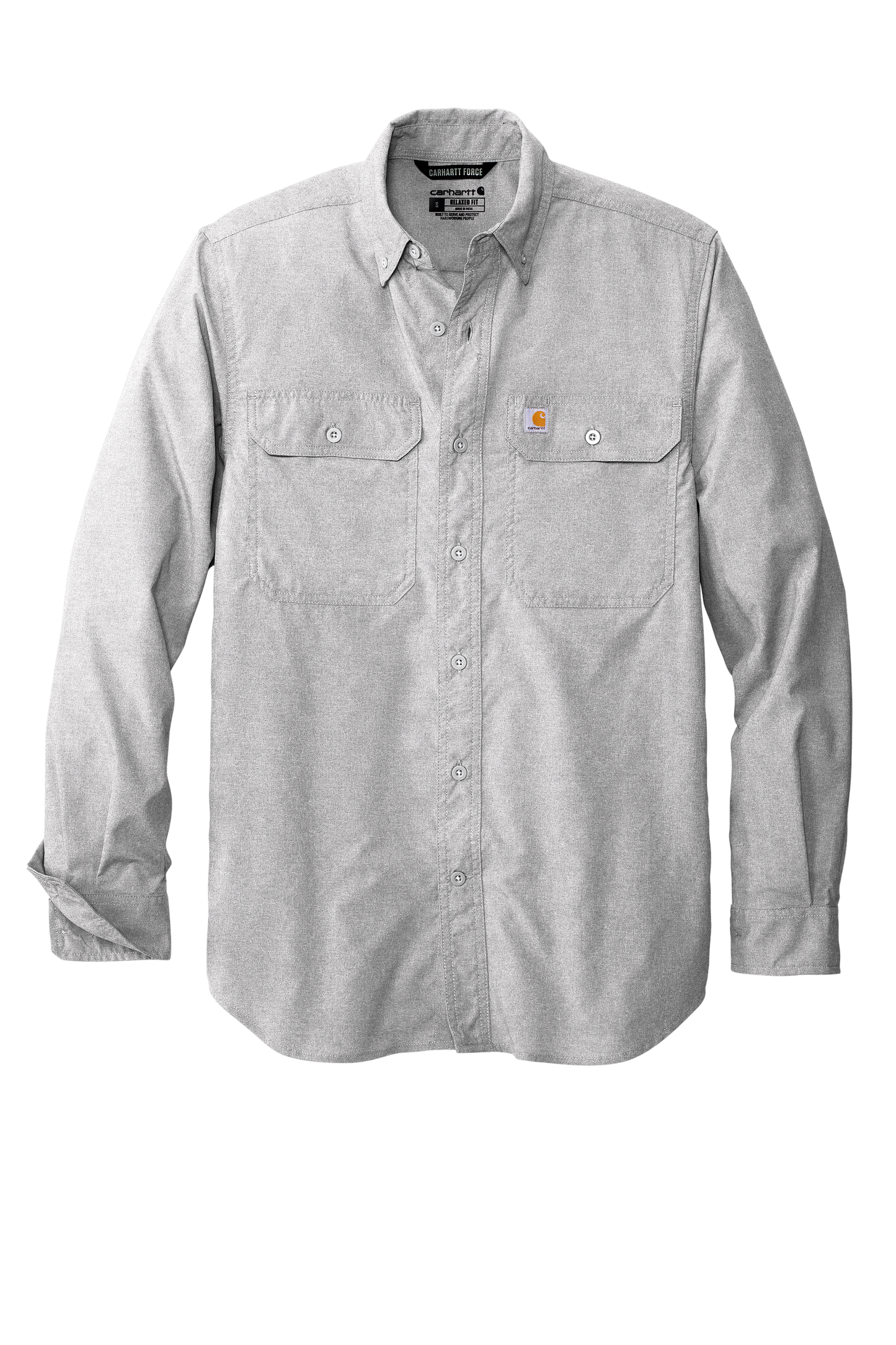 Carhartt Force® Solid Long Sleeve Shirt - Steel