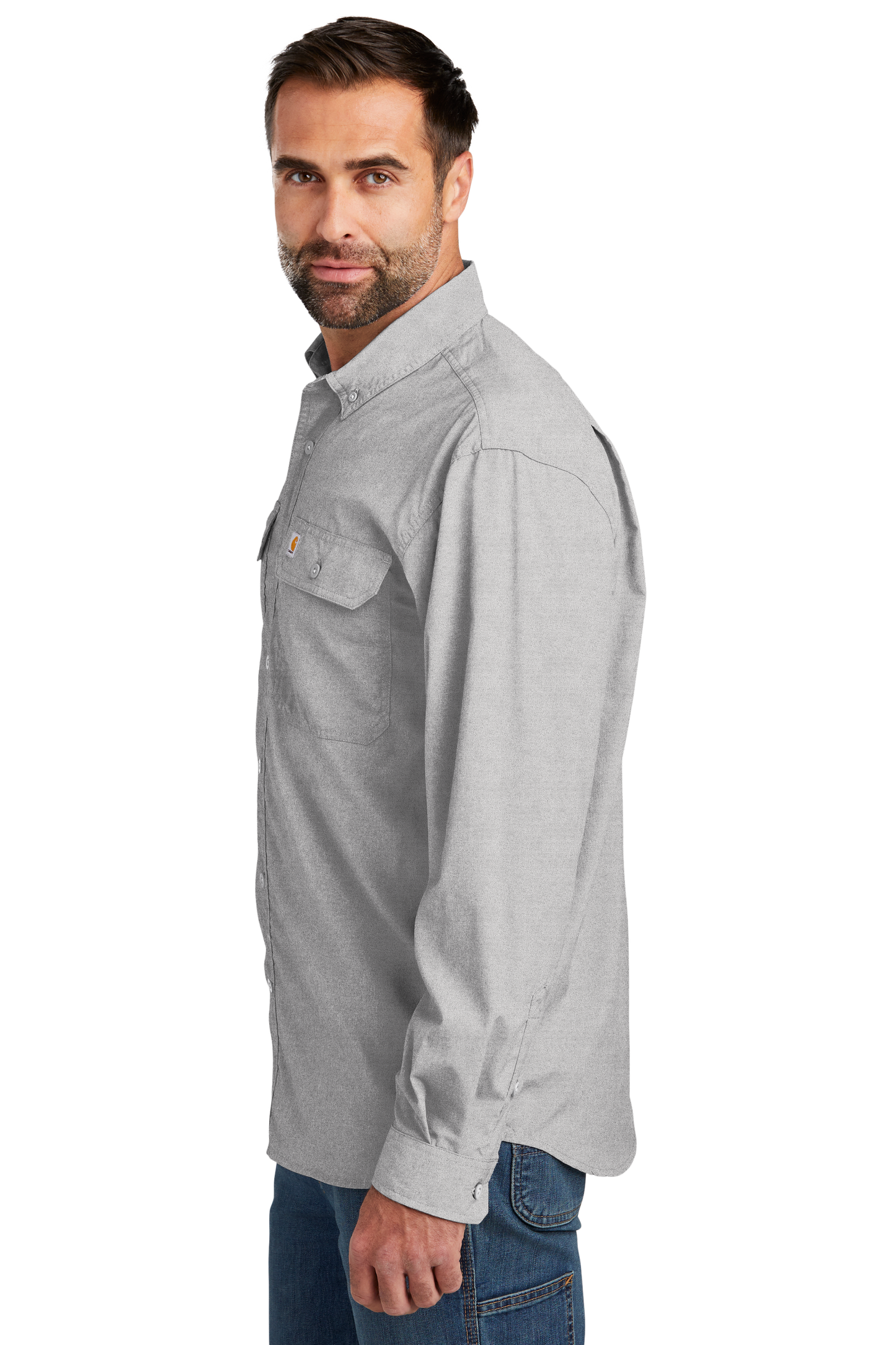 Carhartt Force® Solid Long Sleeve Shirt - Steel