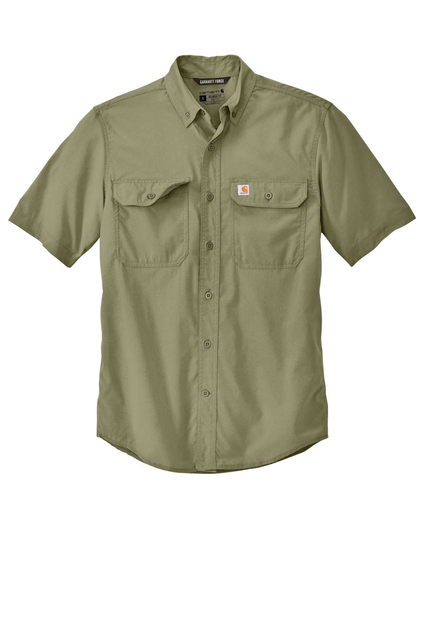 Carhartt Force® Solid Short Sleeve Shirt - Burnt Olive