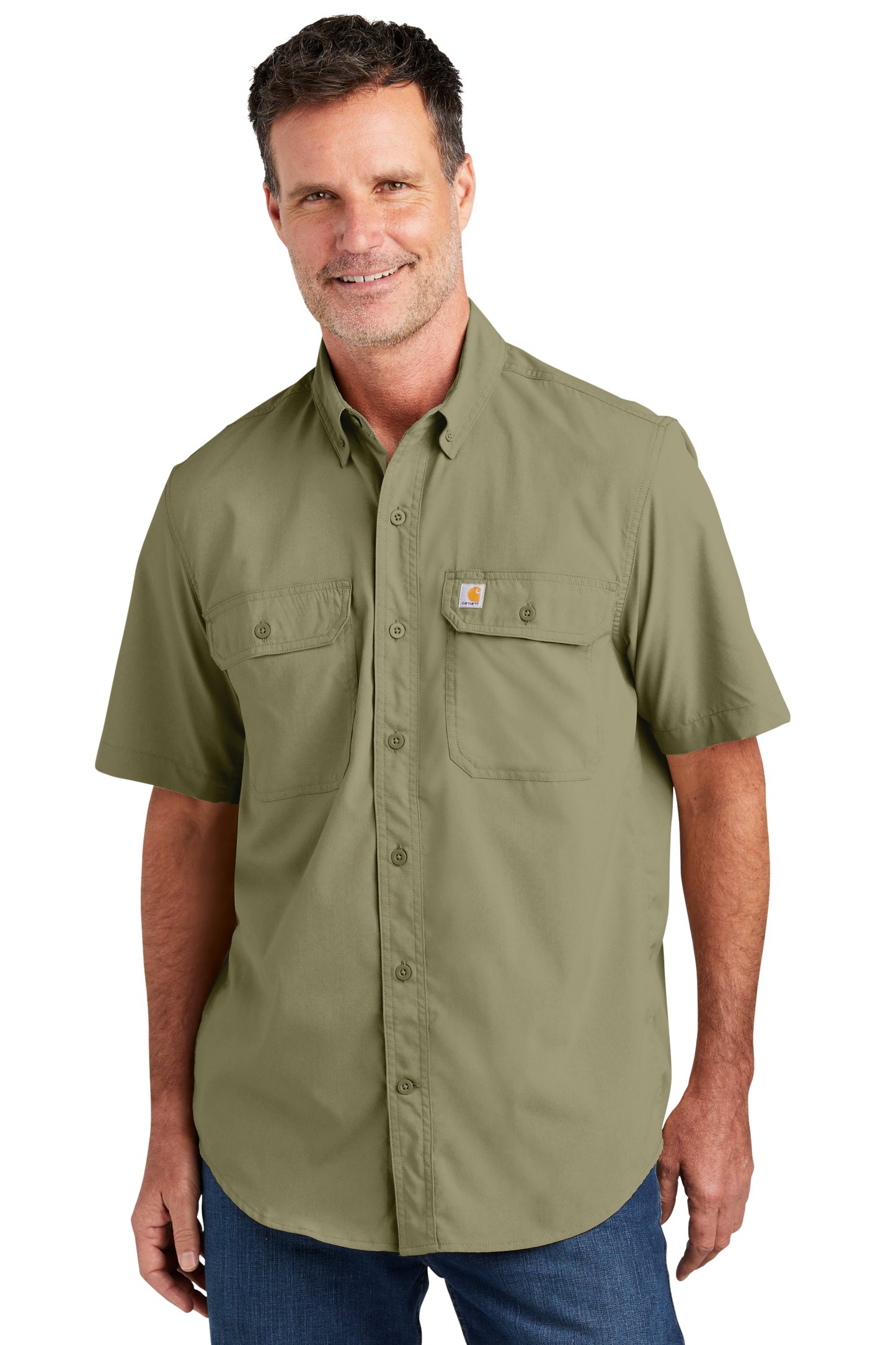 Carhartt Force® Solid Short Sleeve Shirt - Burnt Olive