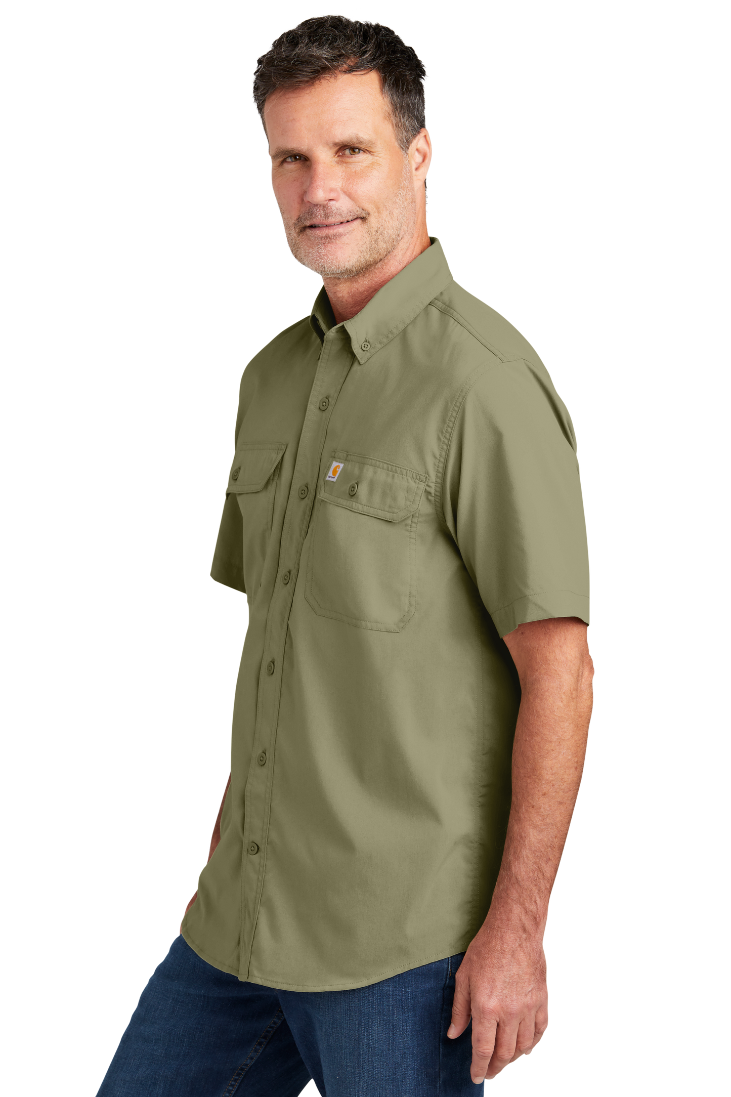 Carhartt Force® Solid Short Sleeve Shirt - Burnt Olive