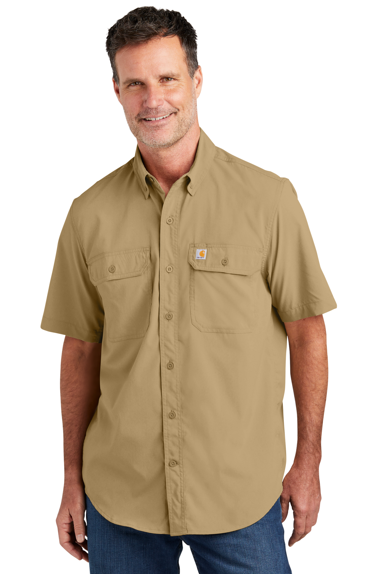 Carhartt Force® Solid Short Sleeve Shirt - Dark Khaki