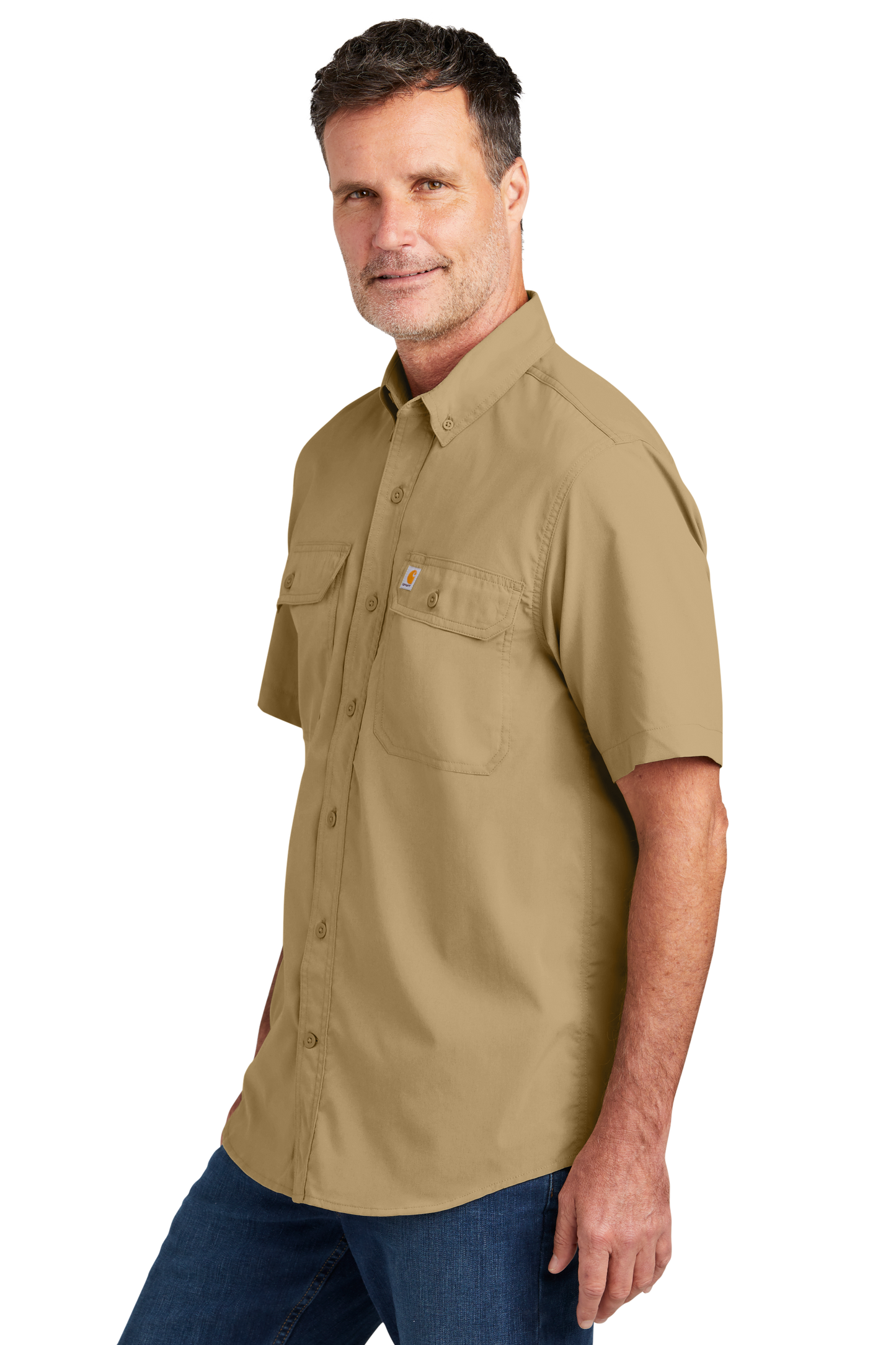 Carhartt Force® Solid Short Sleeve Shirt - Dark Khaki