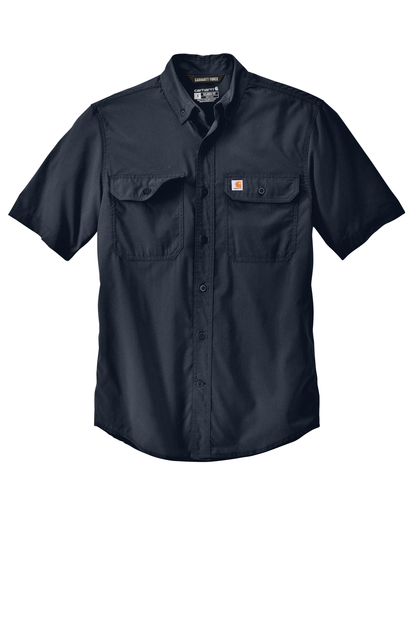 Carhartt Force® Solid Short Sleeve Shirt - Navy