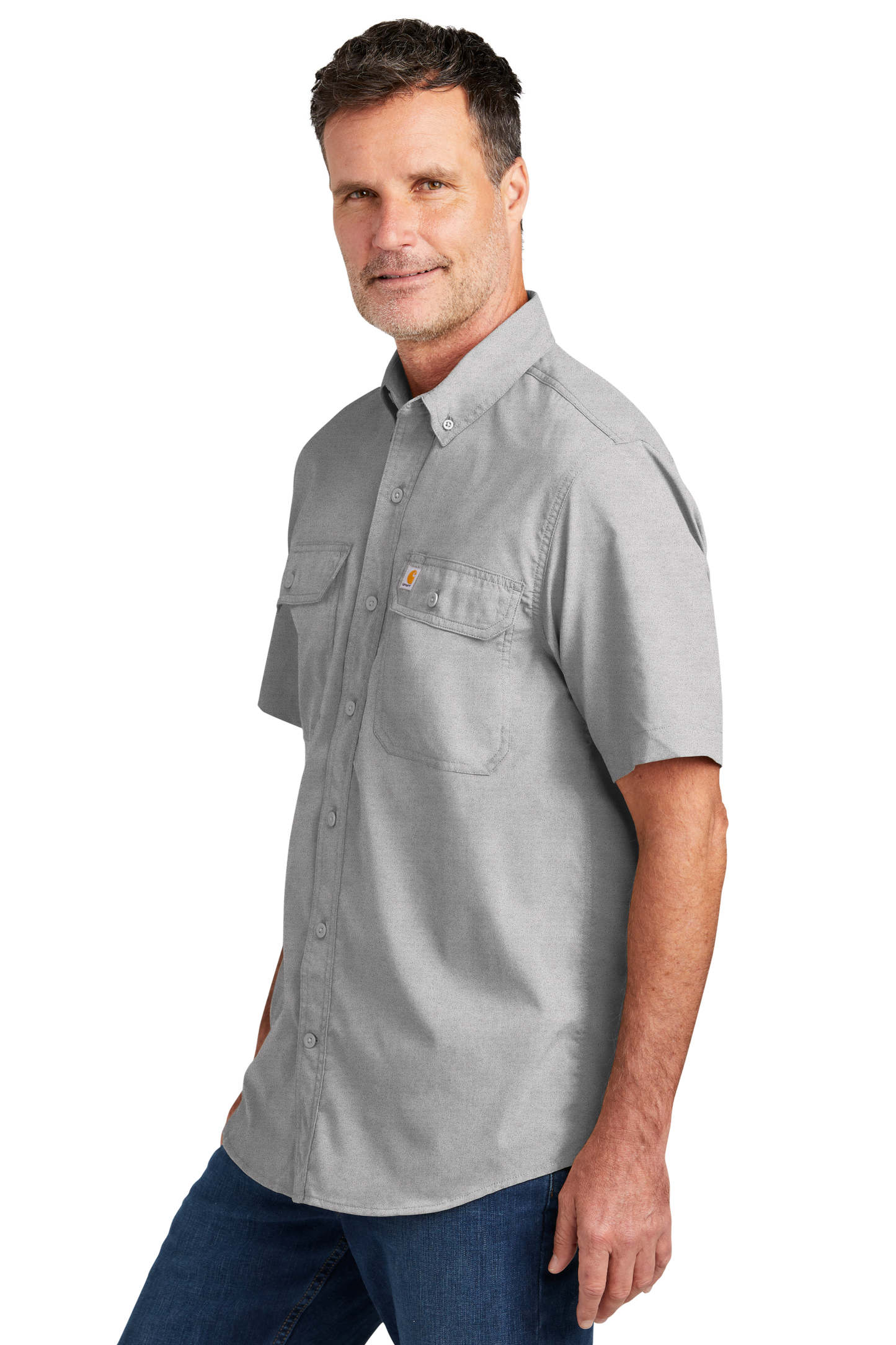 Carhartt Force® Solid Short Sleeve Shirt - Steel