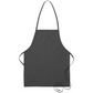 Deluxe Bib Apron (two pockets) - Charcoal