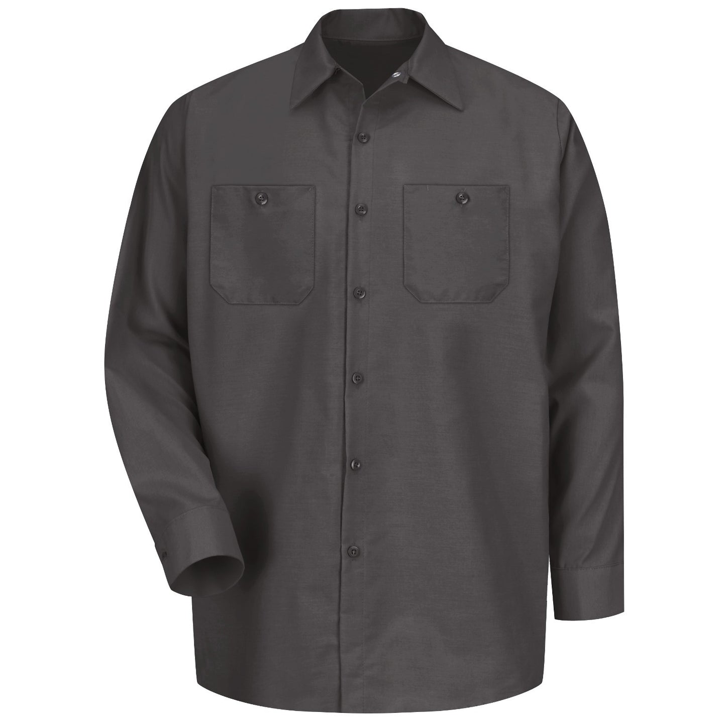 Industrial Work Shirt Long Sleeve - Charcoal