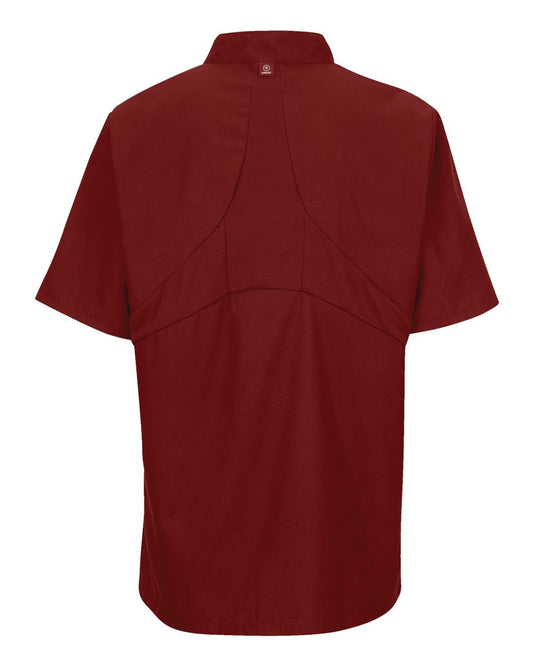Chef Designs - Mimix™ Short Sleeve Chef Coat with OilBlok - Fireball Red