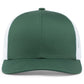 Pacific Headwear Trucker Snapback Cap - Dark Green/White/Dark Green