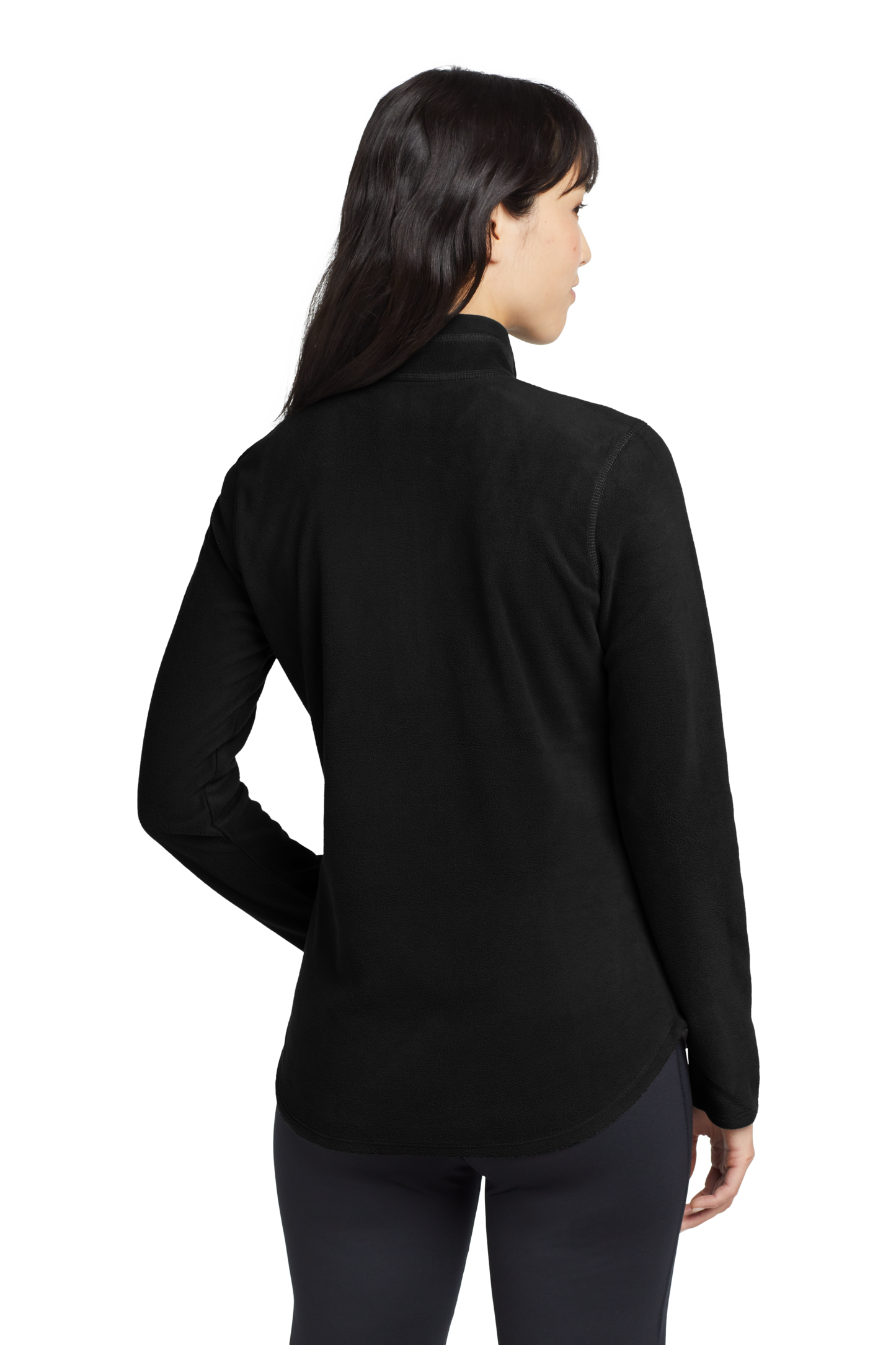 Eddie Bauer® Women's 1/2-Zip Microfleece Jacket - Black