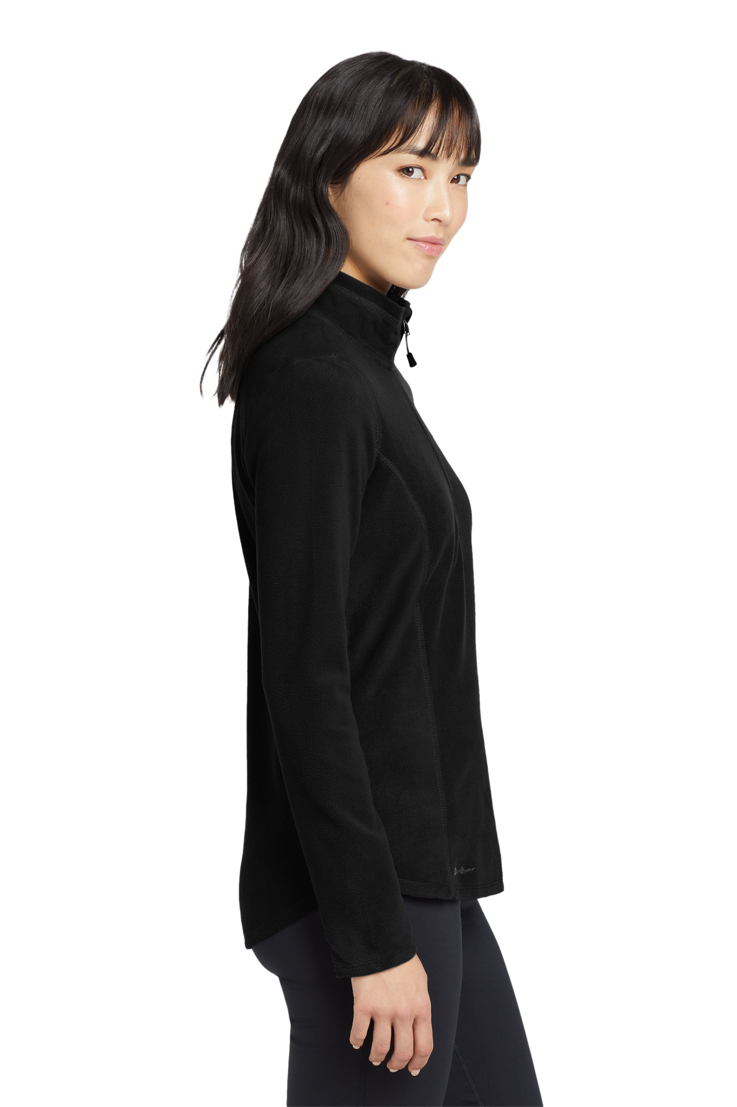 Eddie Bauer® Women's 1/2-Zip Microfleece Jacket - Black