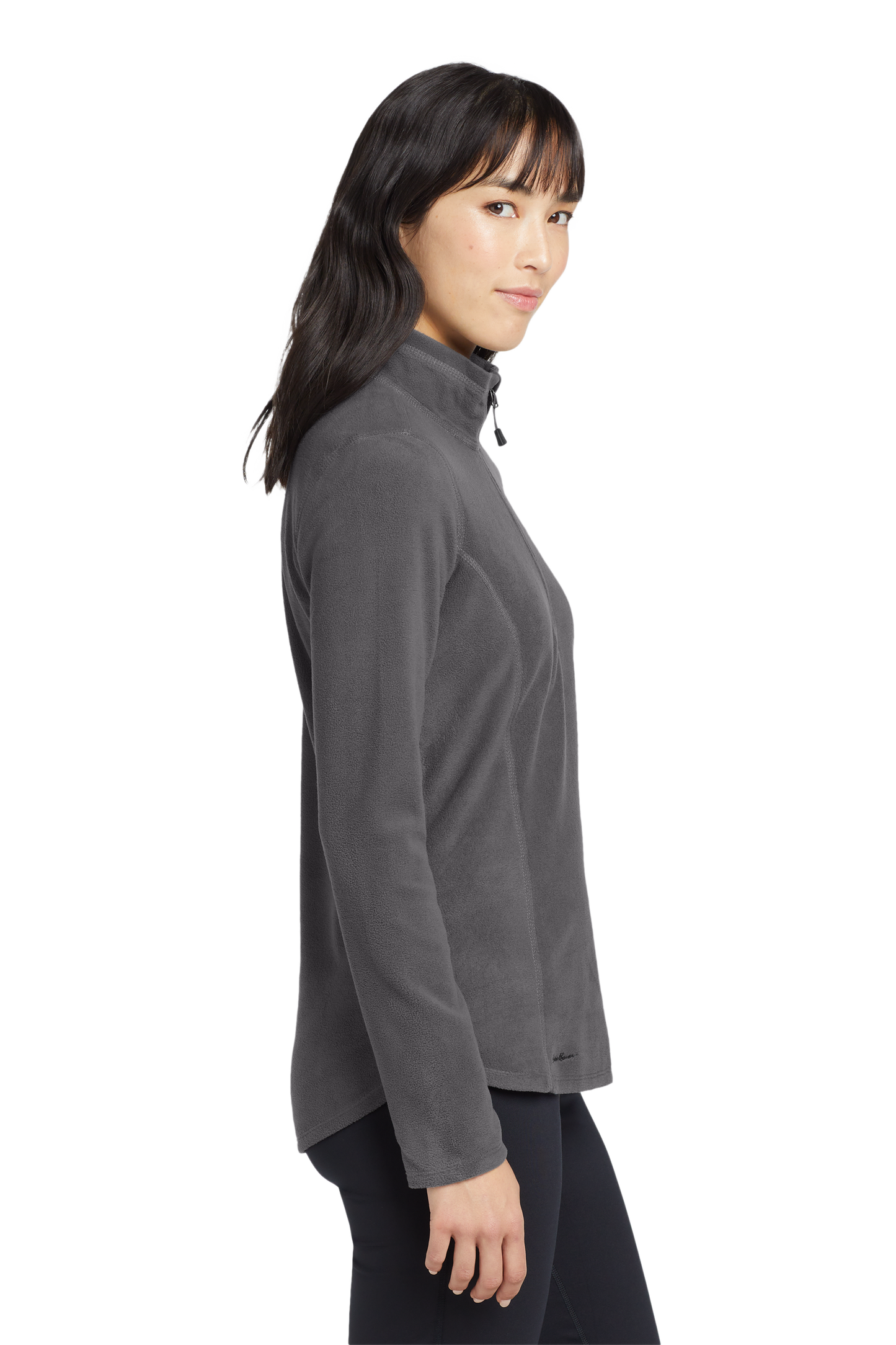 Eddie Bauer® Women's 1/2-Zip Microfleece Jacket - Grey Steel