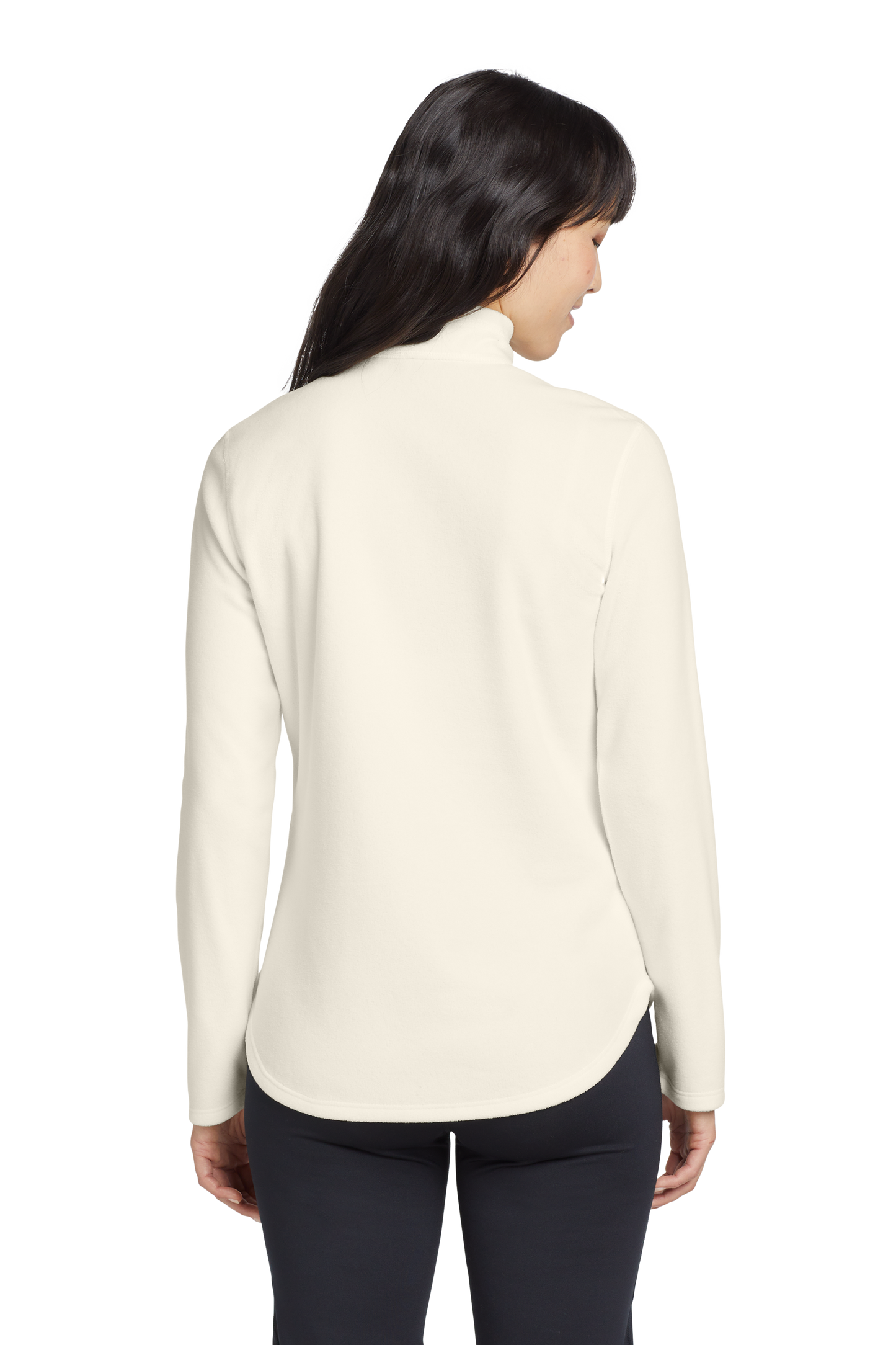 Eddie Bauer® Women's 1/2-Zip Microfleece Jacket - Ivory