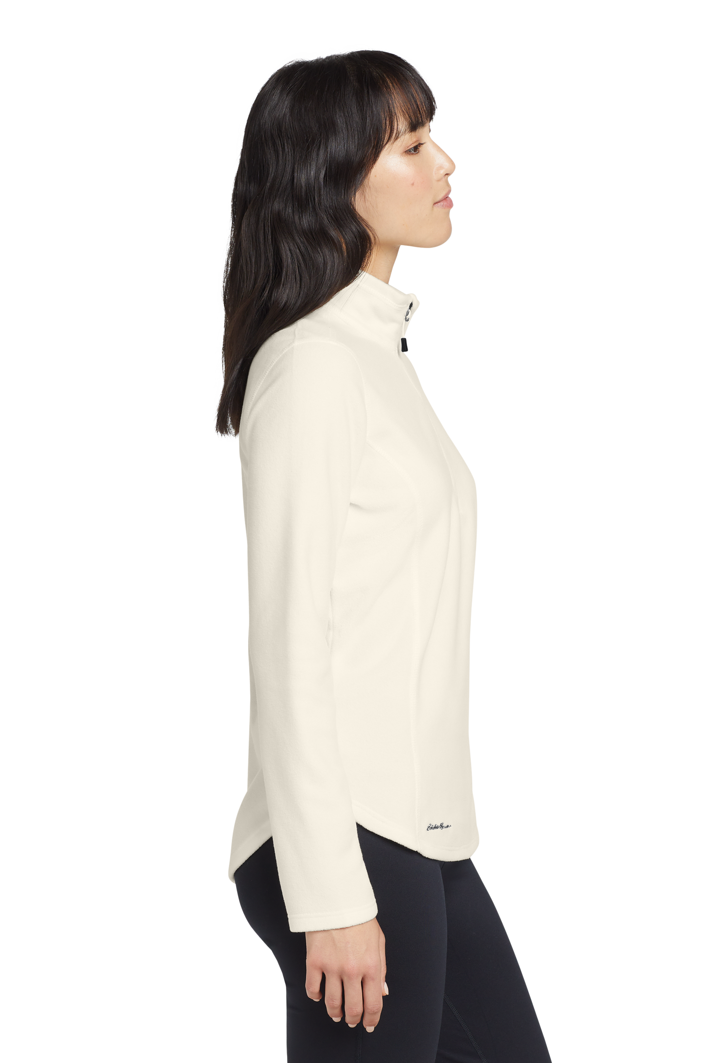 Eddie Bauer® Women's 1/2-Zip Microfleece Jacket - Ivory