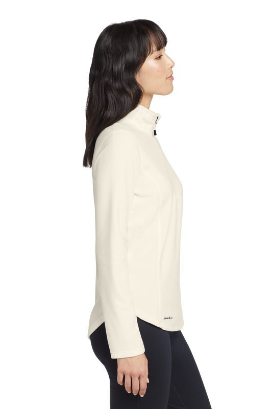 Eddie Bauer® Women's 1/2-Zip Microfleece Jacket - Ivory