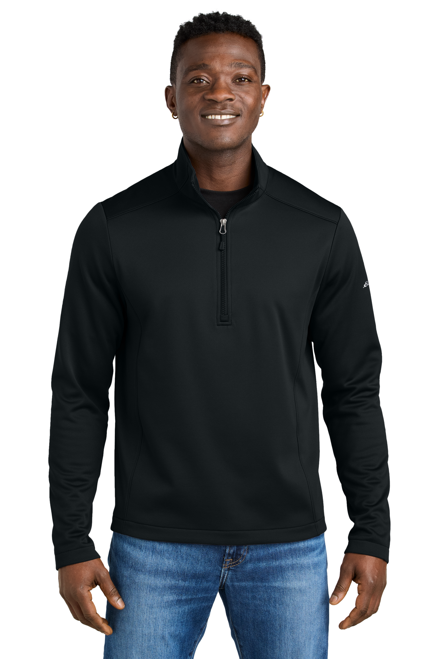 Eddie Bauer® Smooth Mid Layer Fleece 1/2-Zip - Black