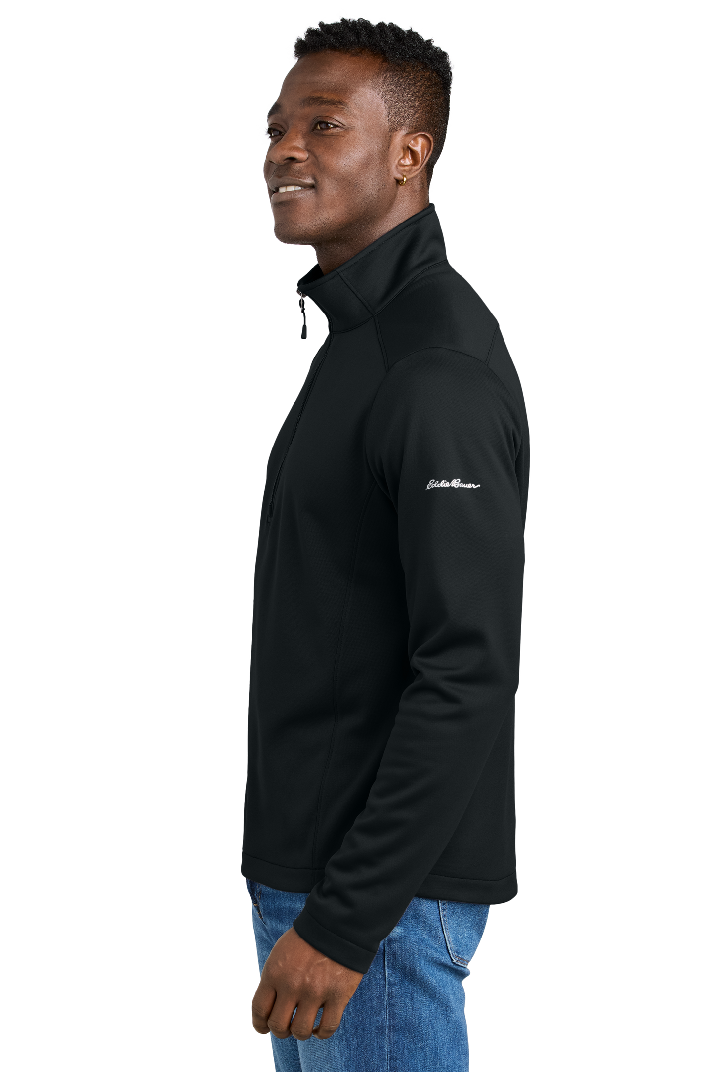 Eddie Bauer® Smooth Mid Layer Fleece 1/2-Zip - Black