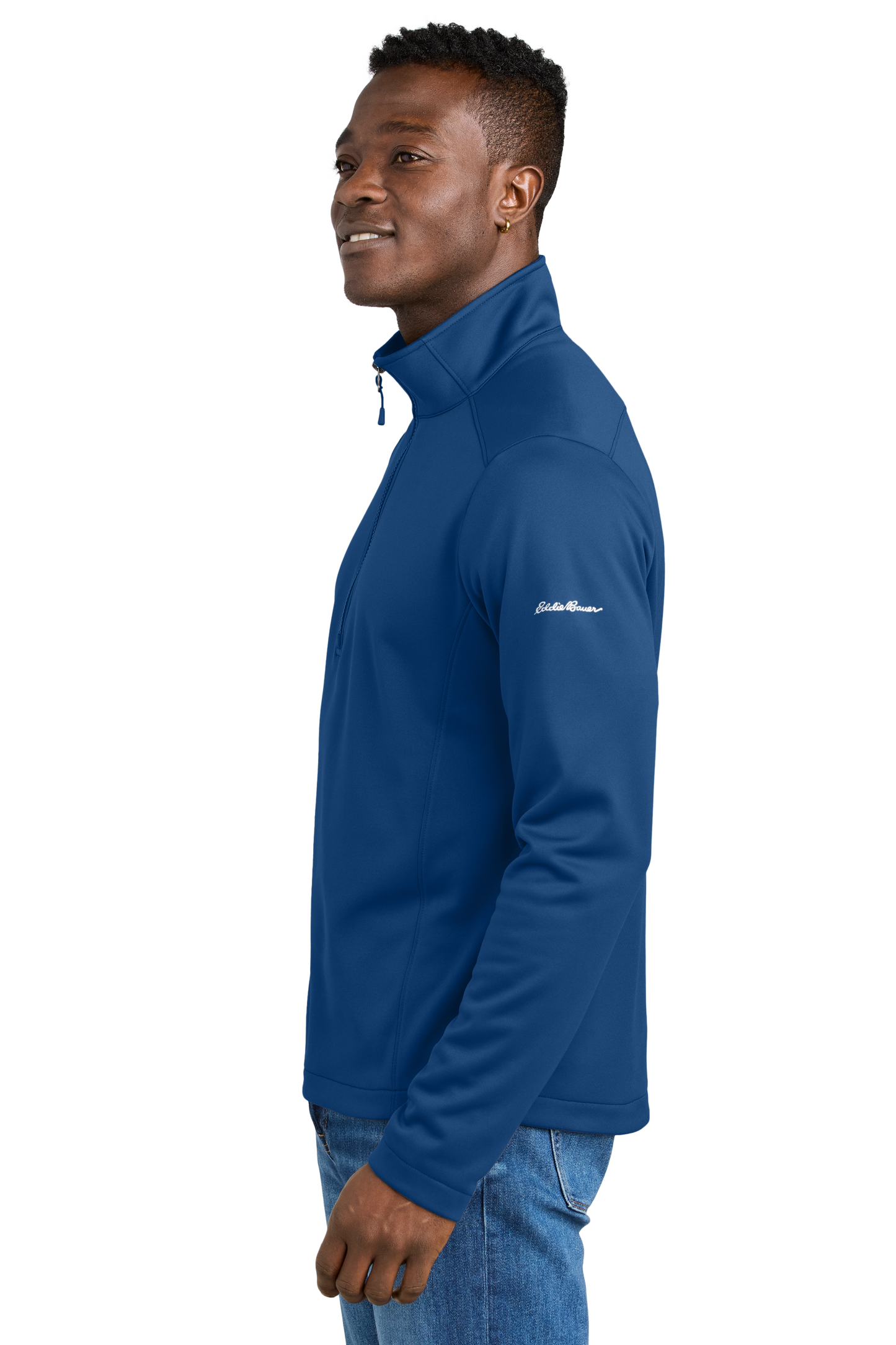 Eddie Bauer® Smooth Mid Layer Fleece 1/2-Zip - Cobalt Blue