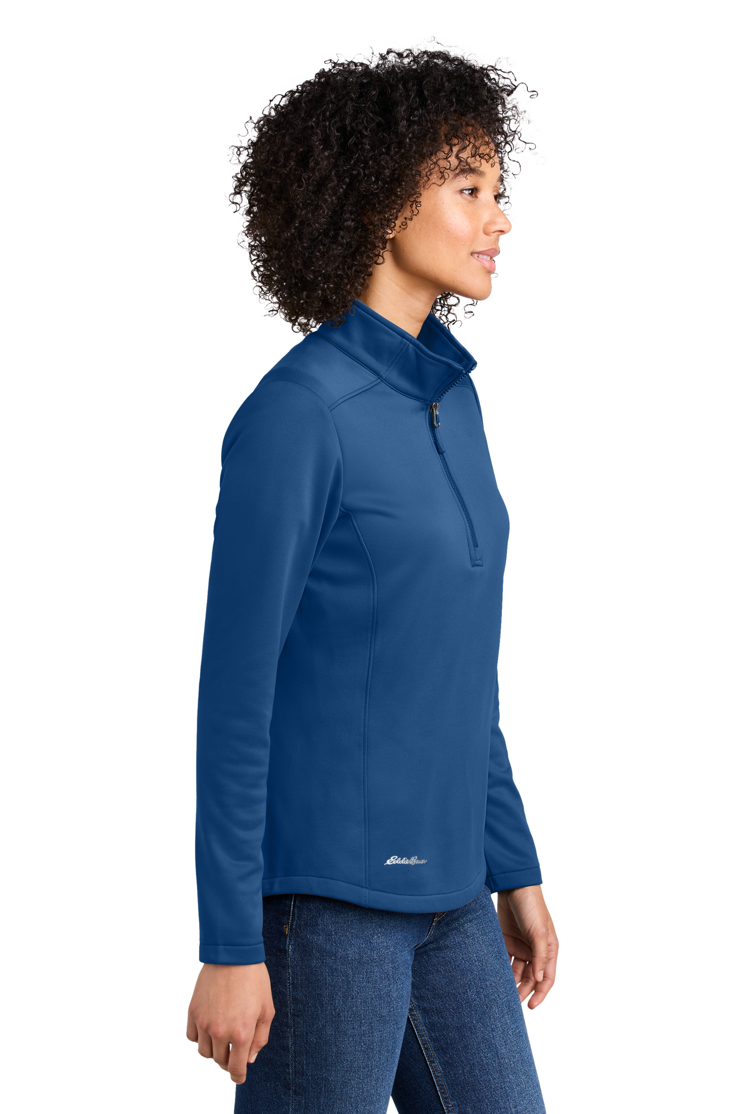 Eddie Bauer® Women’s Smooth Mid Layer Fleece 1/2-Zip - Cobalt Blue