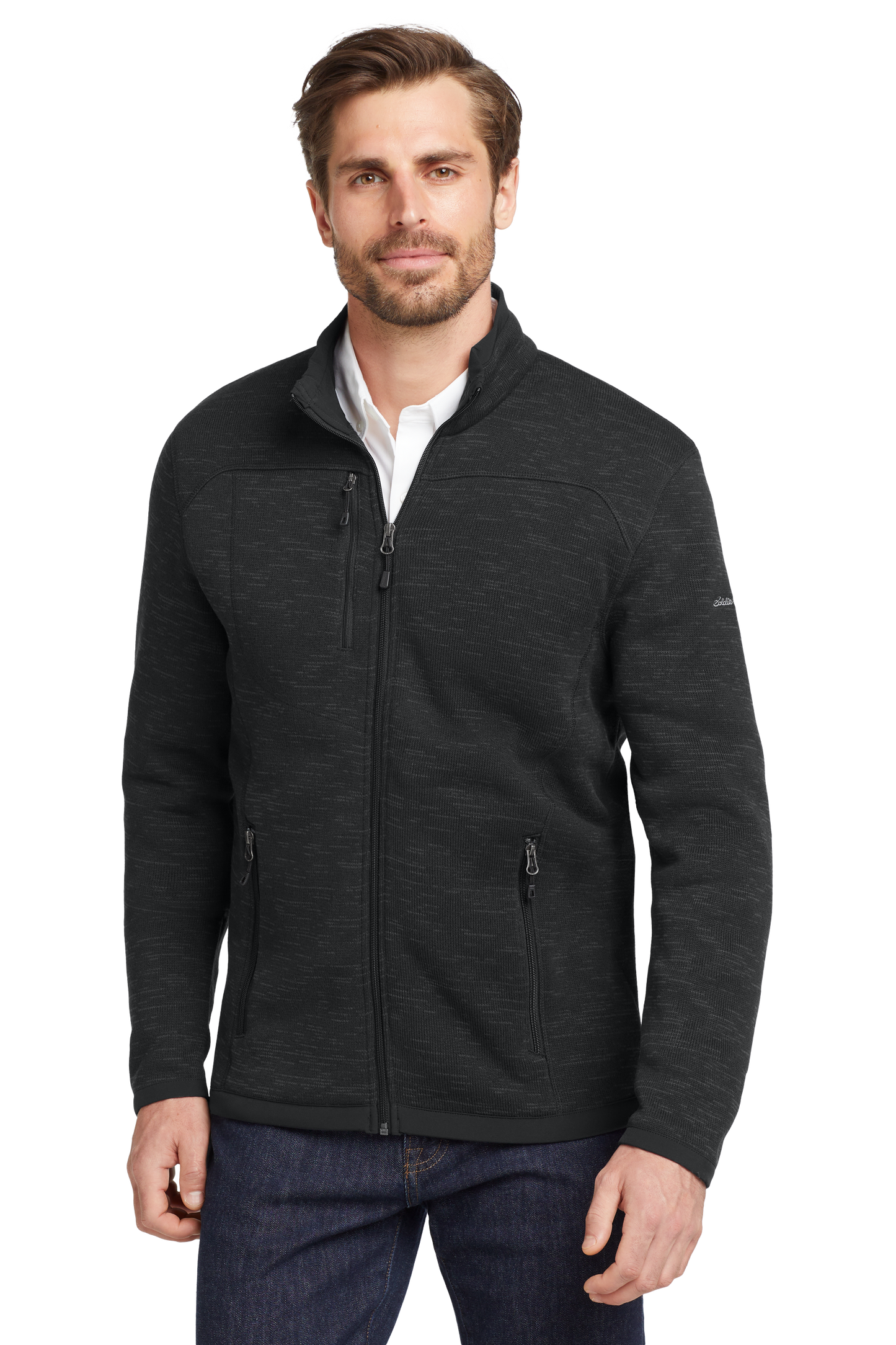 Eddie Bauer ® Sweater Fleece Full-Zip - Black