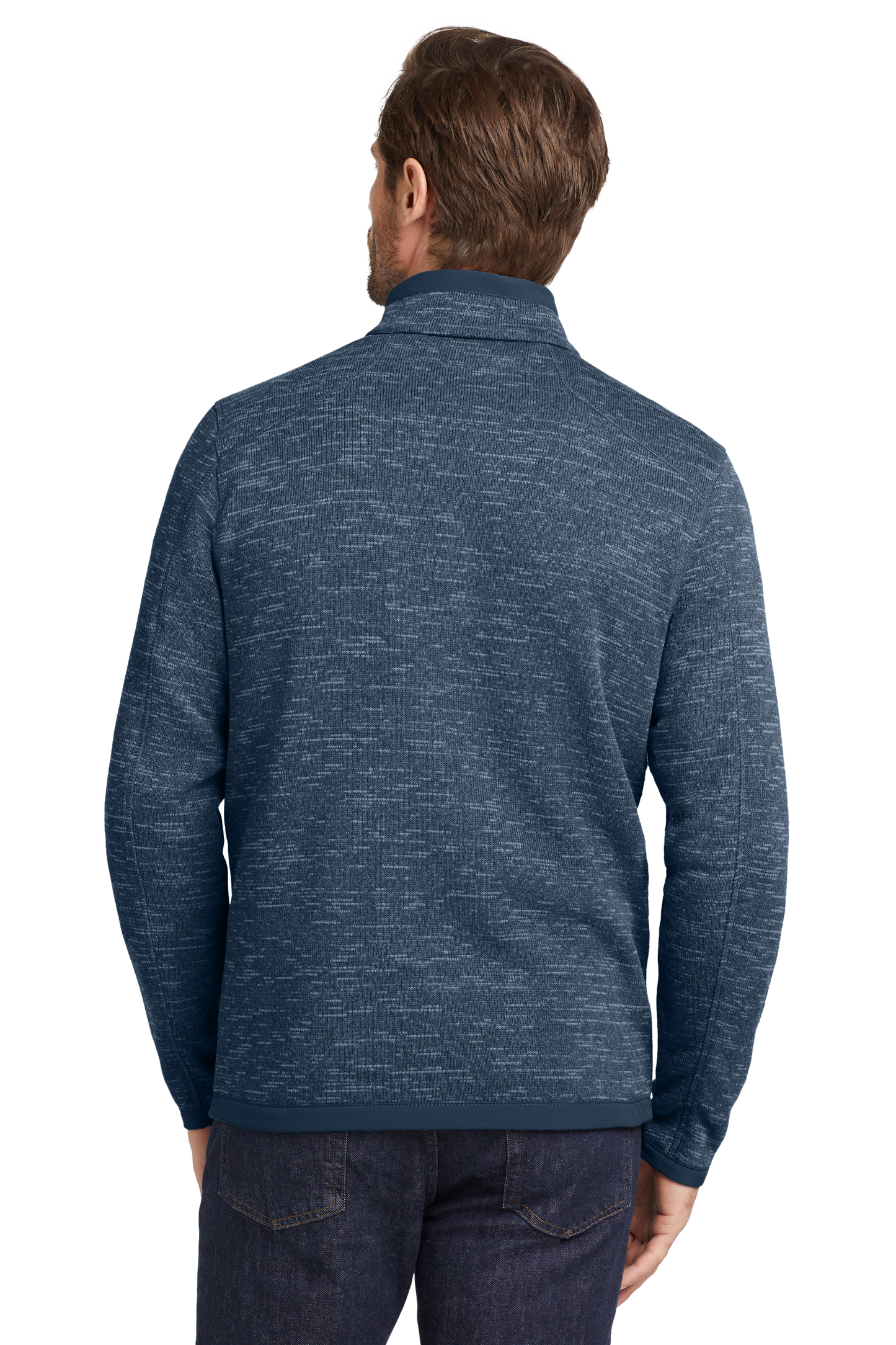 Eddie Bauer ® Sweater Fleece Full-Zip - River Blue Navy Heather