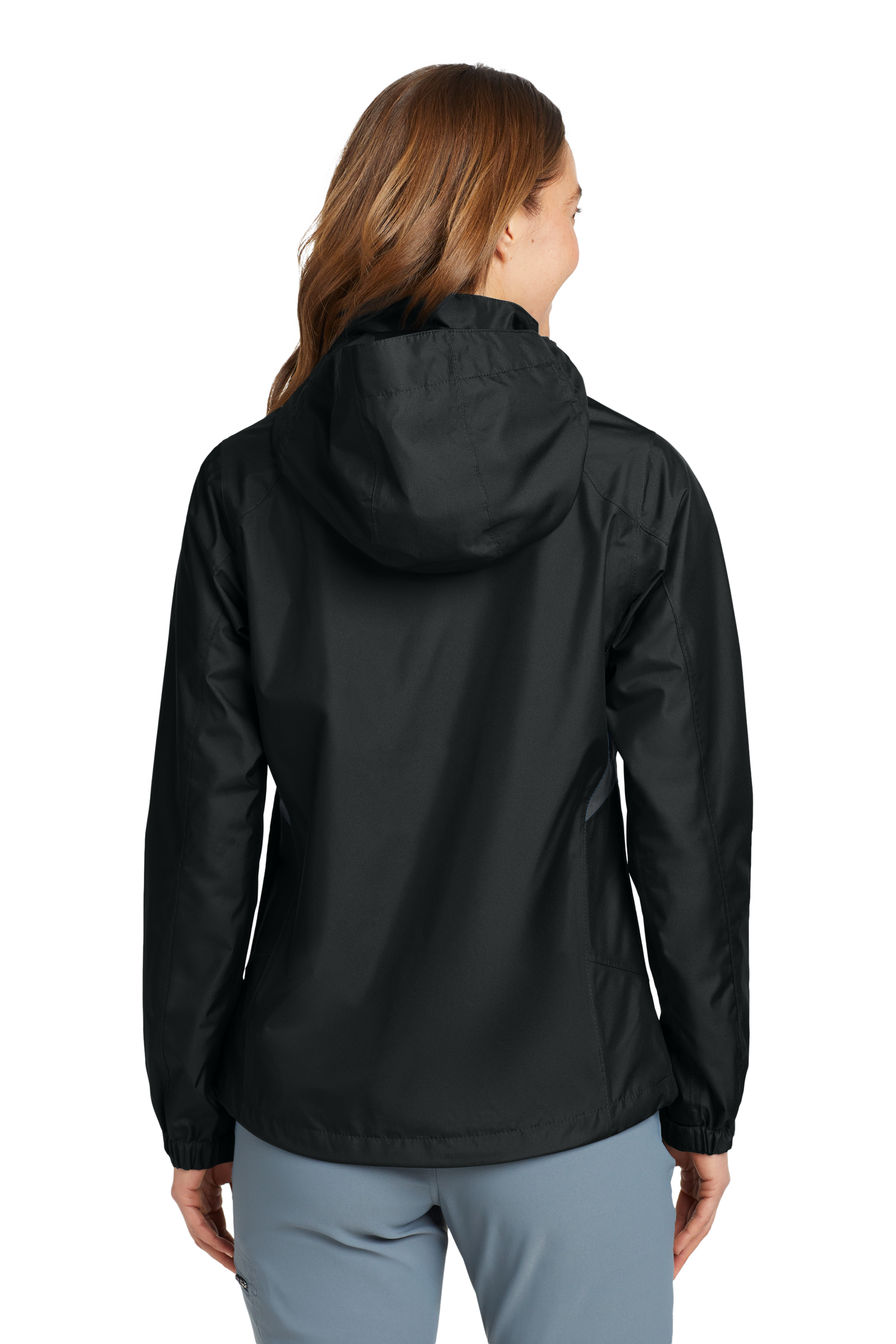 Eddie Bauer® Women's Rain Jacket - Black / Steel Grey