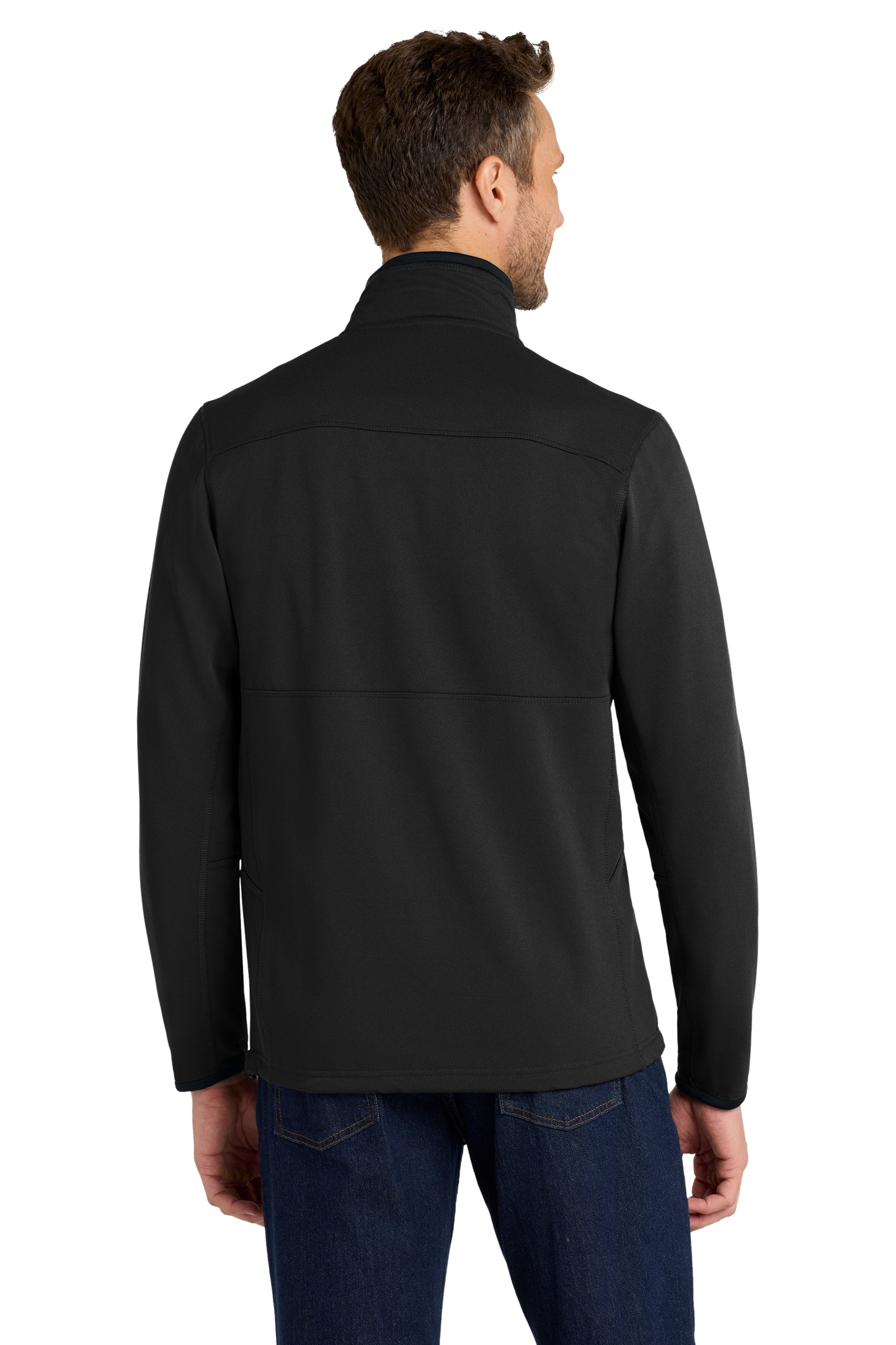 Port Authority® Pique Fleece Jacket - Black