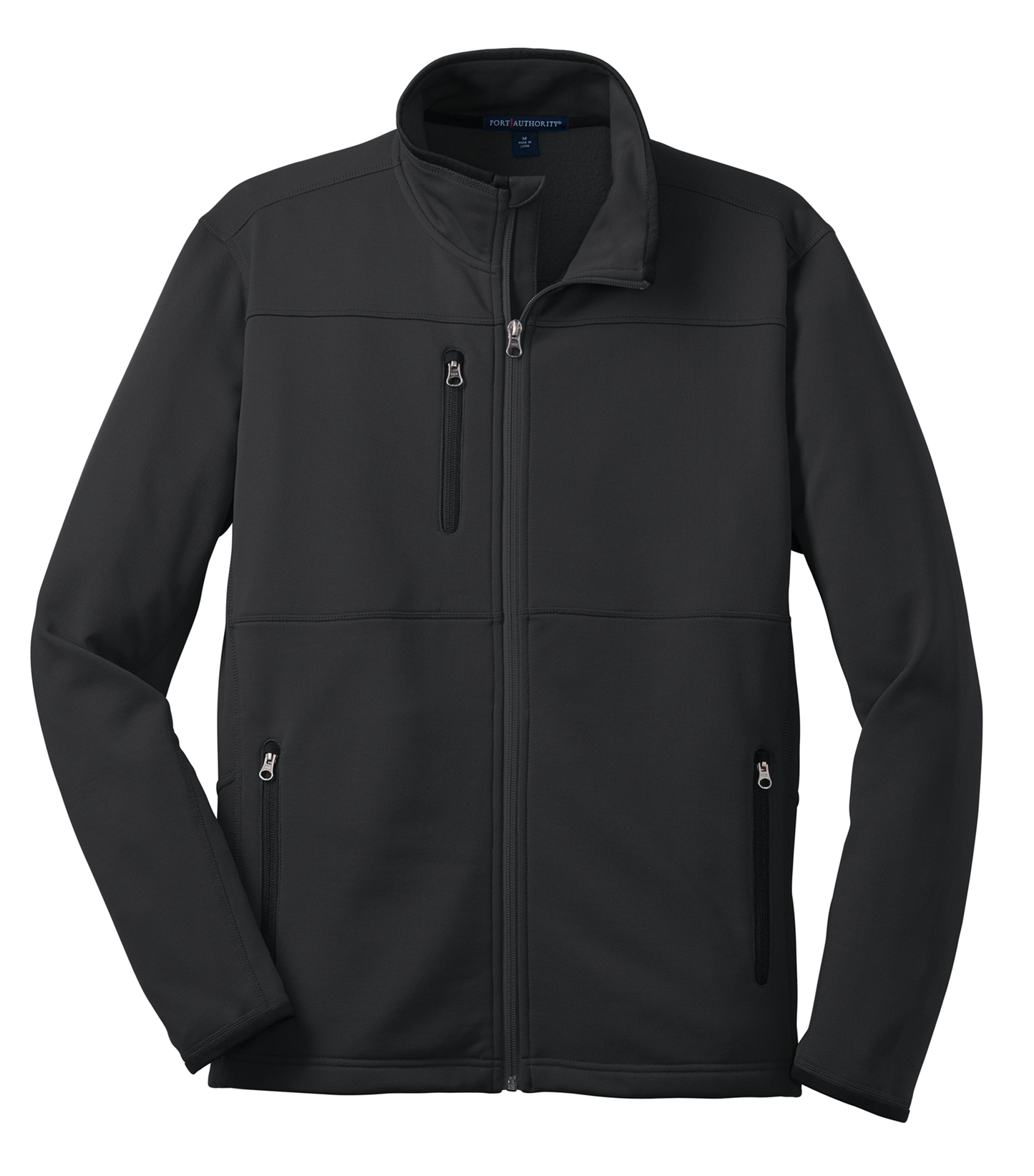 Port Authority® Pique Fleece Jacket - Black