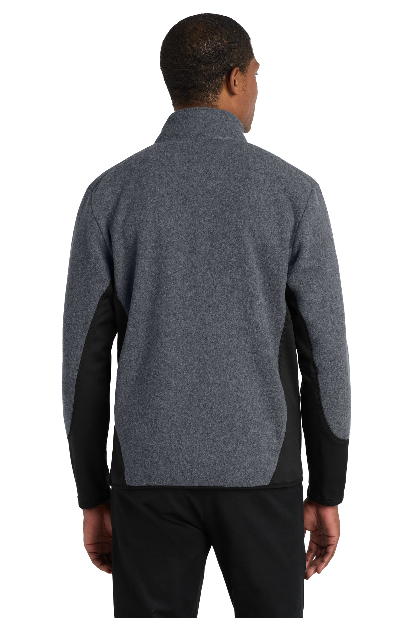 Port Authority® R-Tek® Pro Fleece Full-Zip Jacket - Charcoal Heather / Black