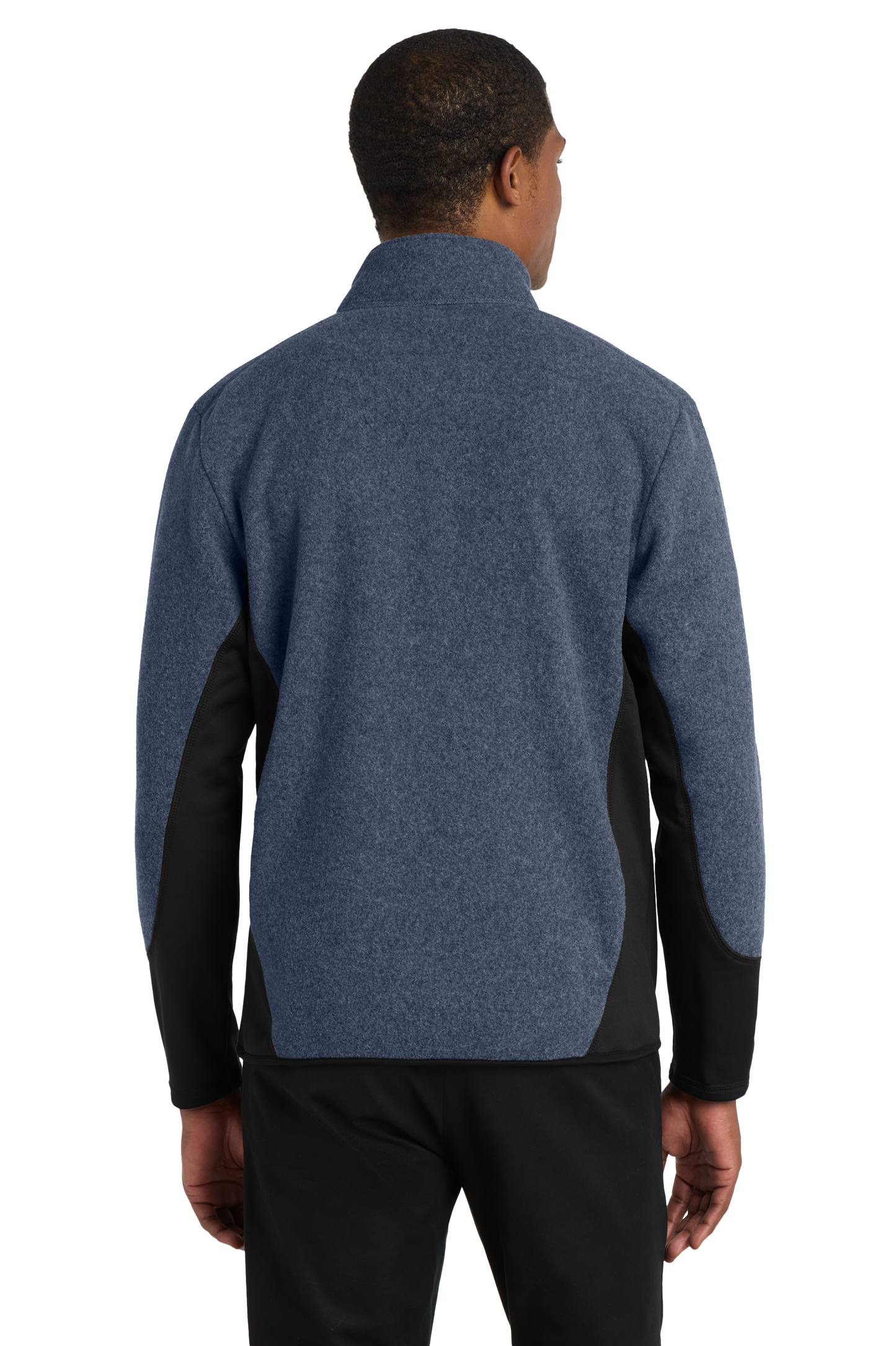 Port Authority® R-Tek® Pro Fleece Full-Zip Jacket - Navy Heather / Black