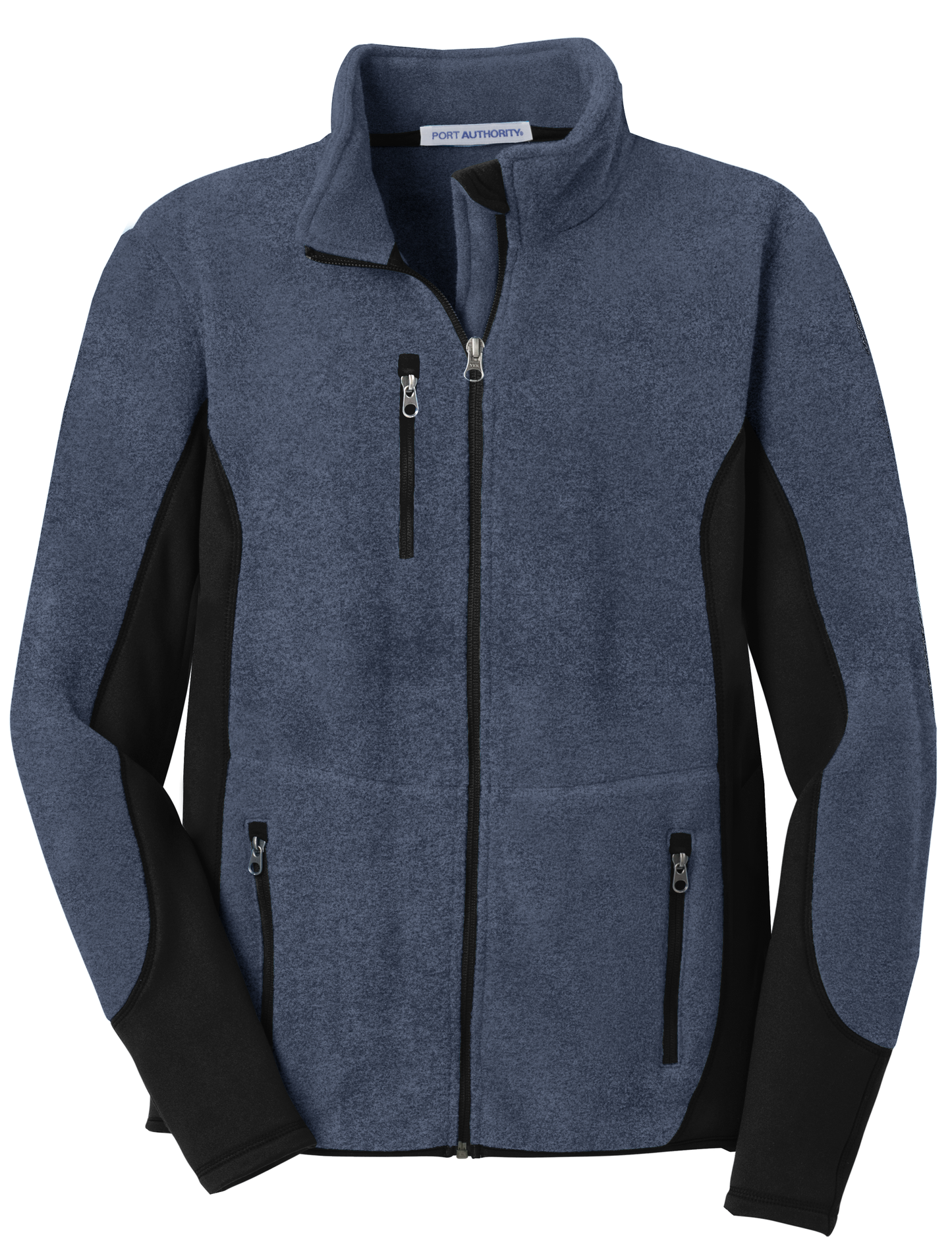 Port Authority® R-Tek® Pro Fleece Full-Zip Jacket - Navy Heather / Black