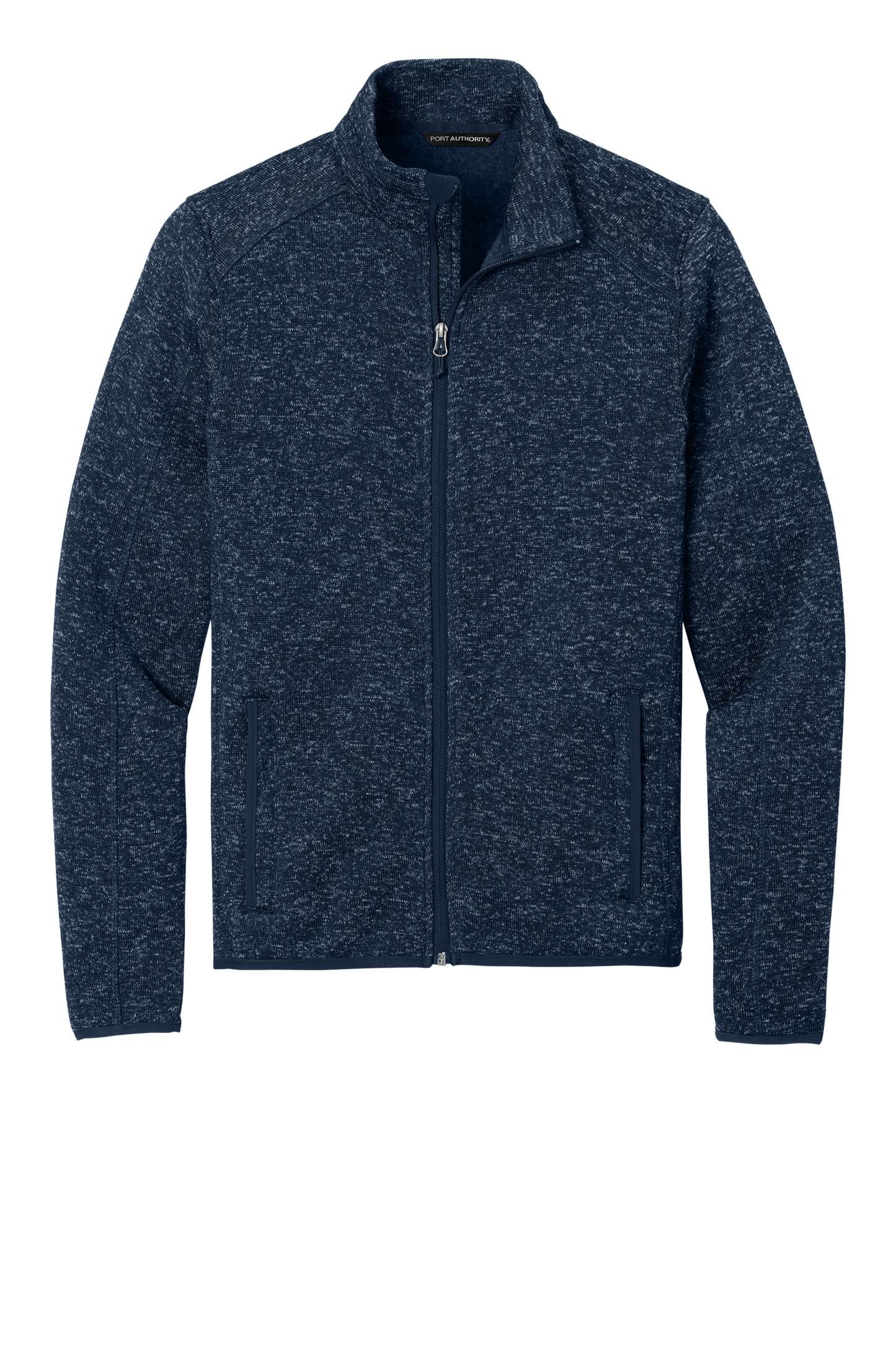 Port Authority® Sweater Fleece Jacket - River Blue Navy Heather