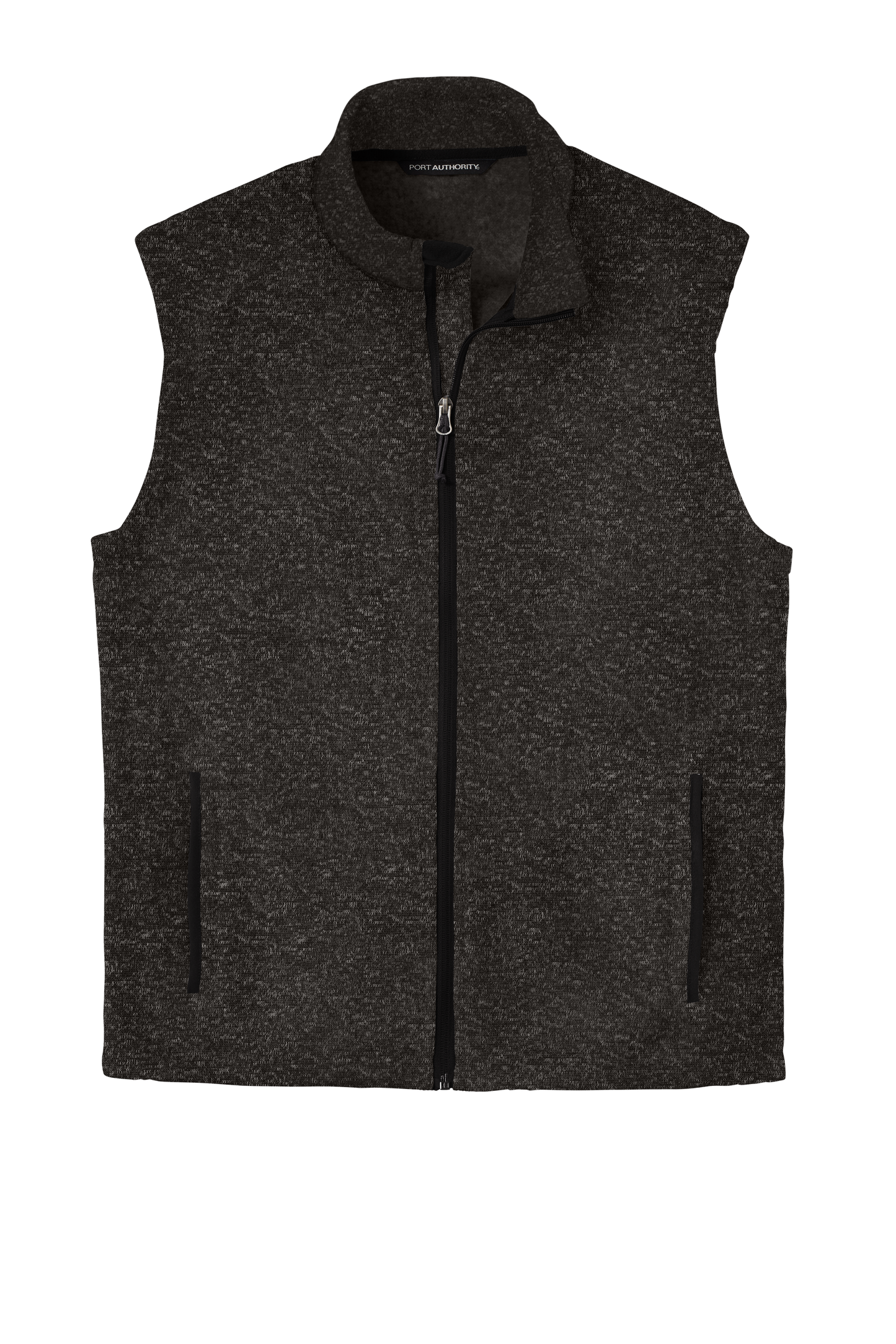 Port Authority ® Sweater Fleece Vest - Black Heather