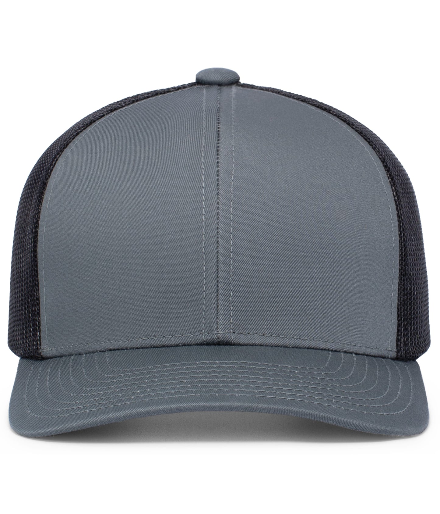 Pacific Headwear Trucker Snapback Cap - Graphite/Black/Graphite