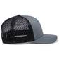 Pacific Headwear Trucker Snapback Cap - Graphite/Black/Graphite