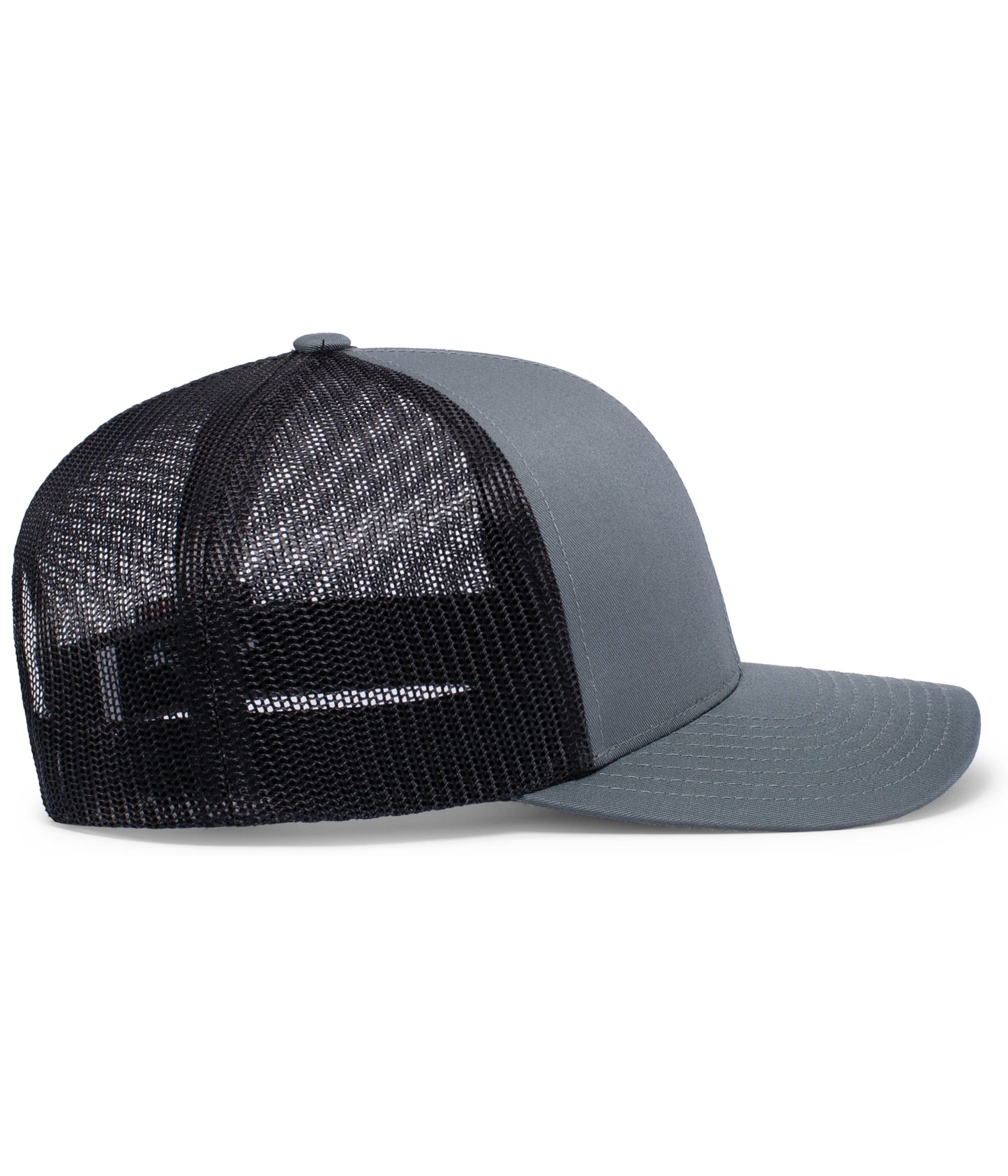 Pacific Headwear Trucker Snapback Cap - Graphite/Black/Graphite