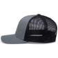 Pacific Headwear Trucker Snapback Cap - Graphite/Black/Graphite