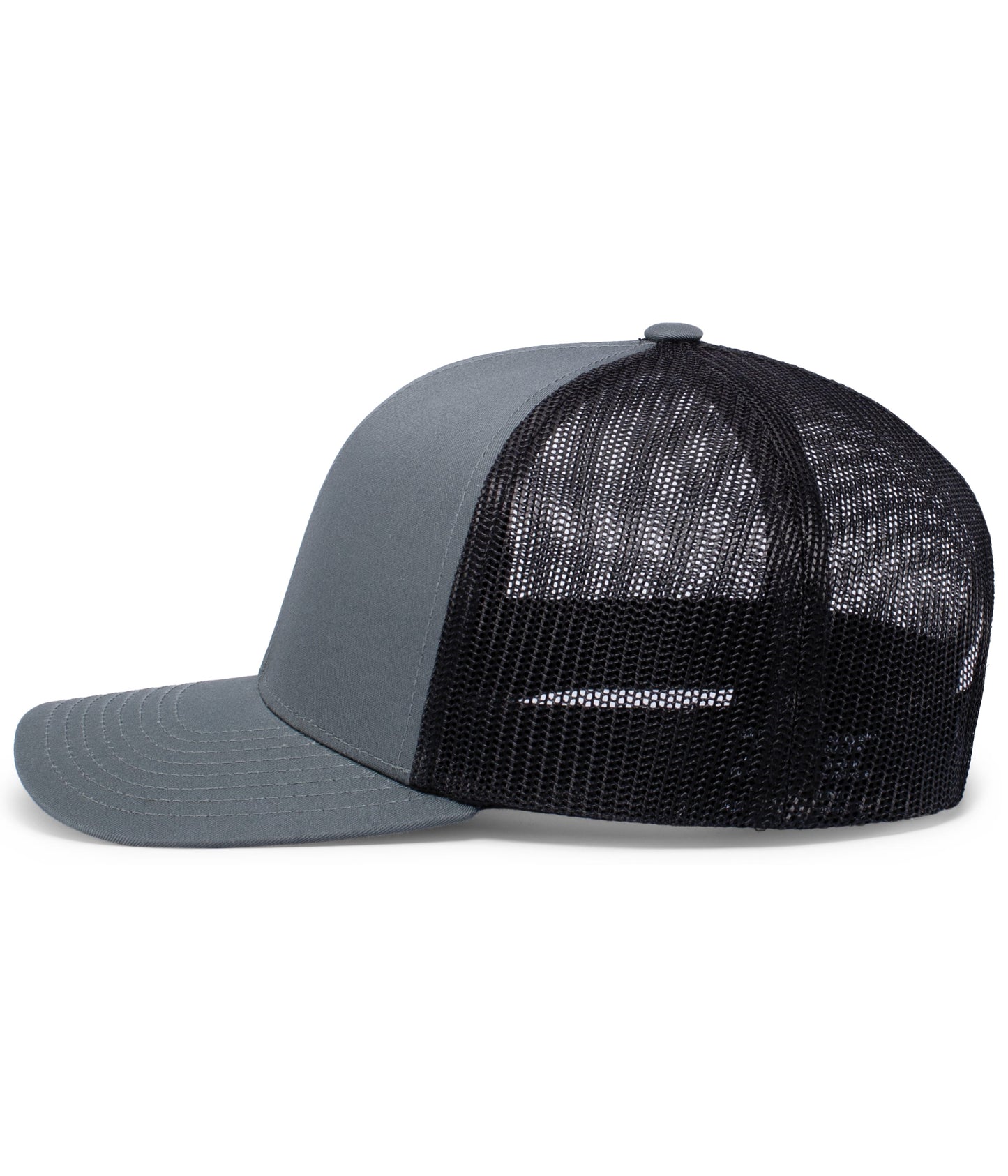 Pacific Headwear Trucker Snapback Cap - Graphite/Black/Graphite