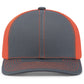 Pacific Headwear Trucker Snapback Cap - Graphite/Neon Orange/Graphite