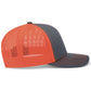 Pacific Headwear Trucker Snapback Cap - Graphite/Neon Orange/Graphite