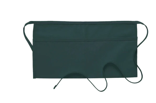 Deluxe Pocket Waist Apron (two pockets) - Hunter Green