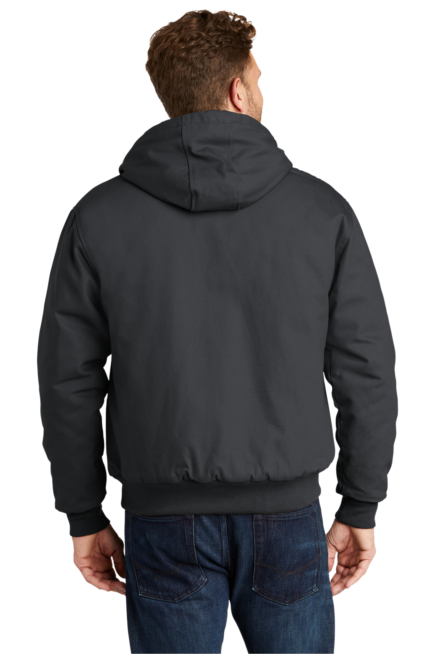 CornerStone® - Duck Cloth Hooded Work Jacket - Charcoal