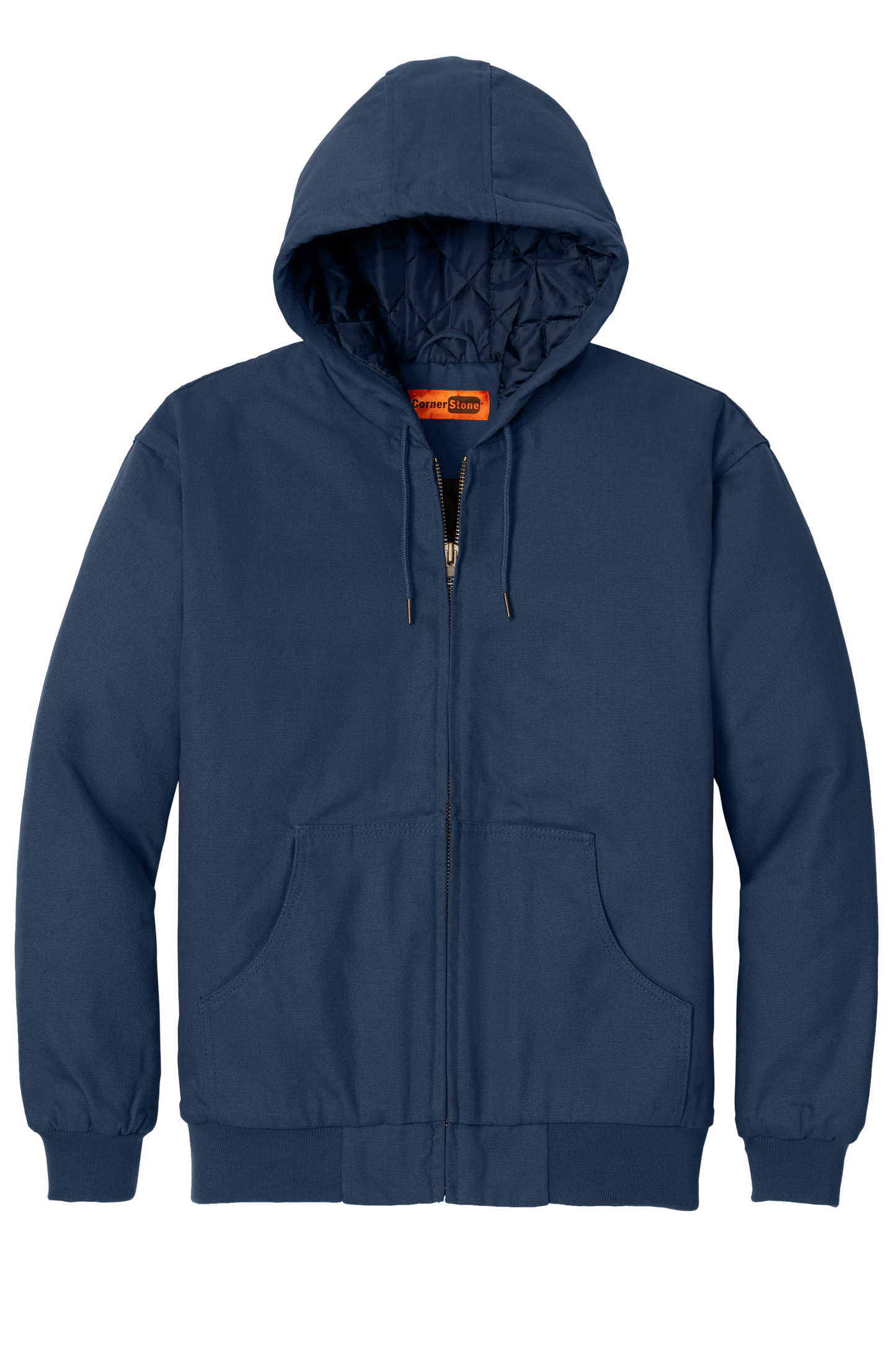 CornerStone® - Duck Cloth Hooded Work Jacket - Navy