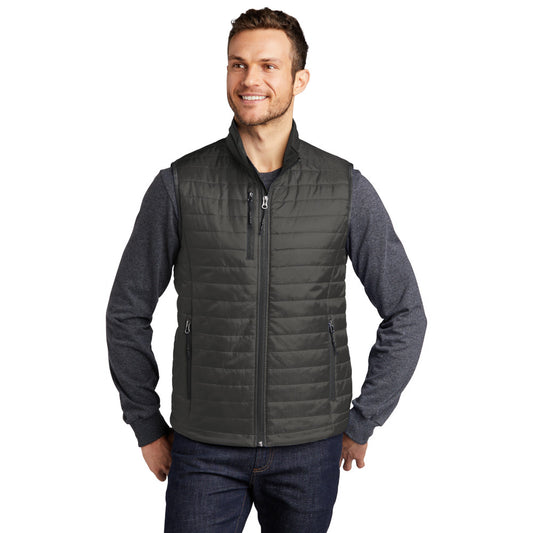 Port Authority® Packable Puffy Vest - Sterling Grey / Graphite