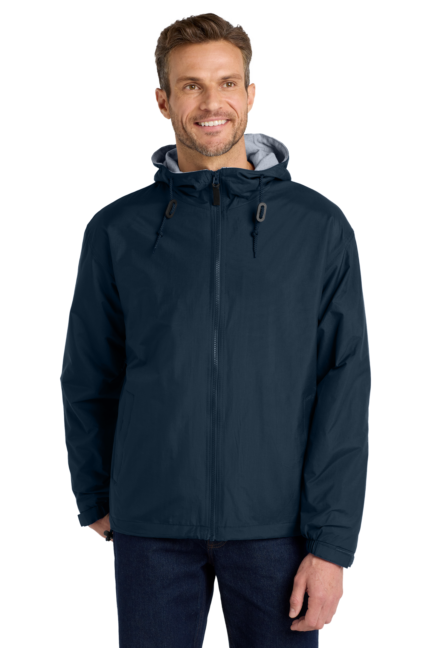 Port Authority® Team Jacket - Bright Navy / Light Oxford