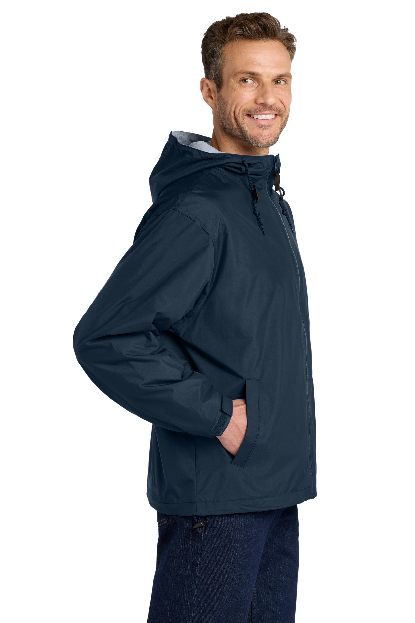 Port Authority® Team Jacket - Bright Navy / Light Oxford