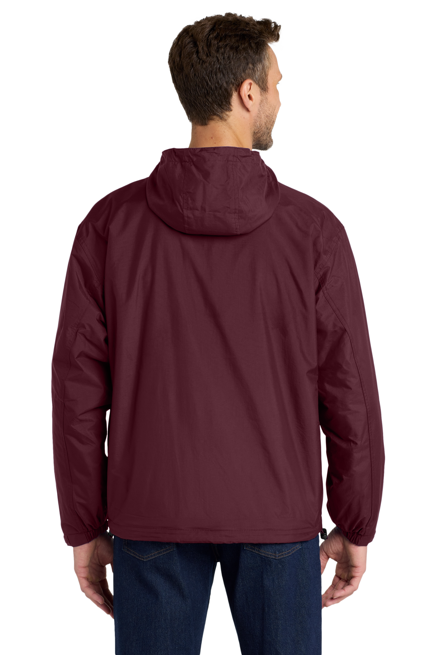 Port Authority® Team Jacket - Maroon / Light Oxford