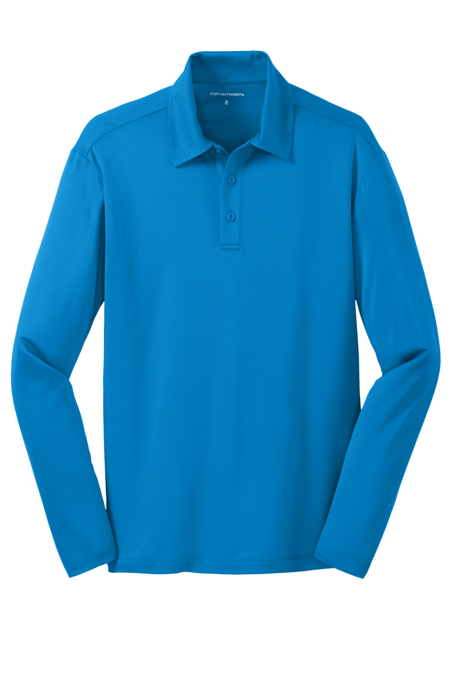 Port Authority® Silk Touch™ Performance Long Sleeve Polo - Brilliant Blue